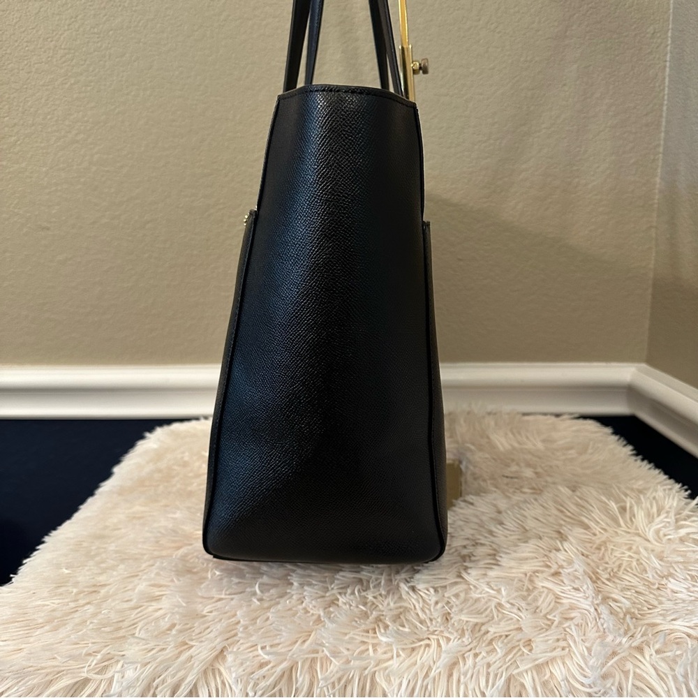 Coach Folio Tote in Black with Gold Hardware - Picture 5 of 16